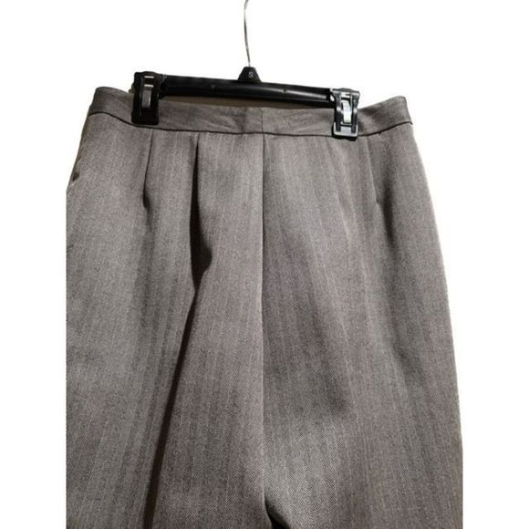 Vintage 90s Herringbone Pleat Front Pants - Picture 4 of 11